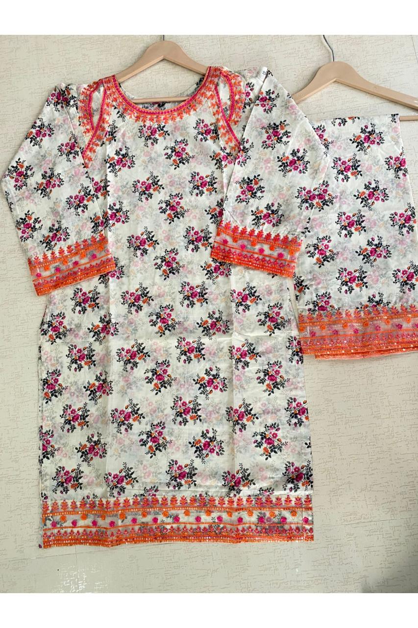 Embroidered Lawn 2PC Suit