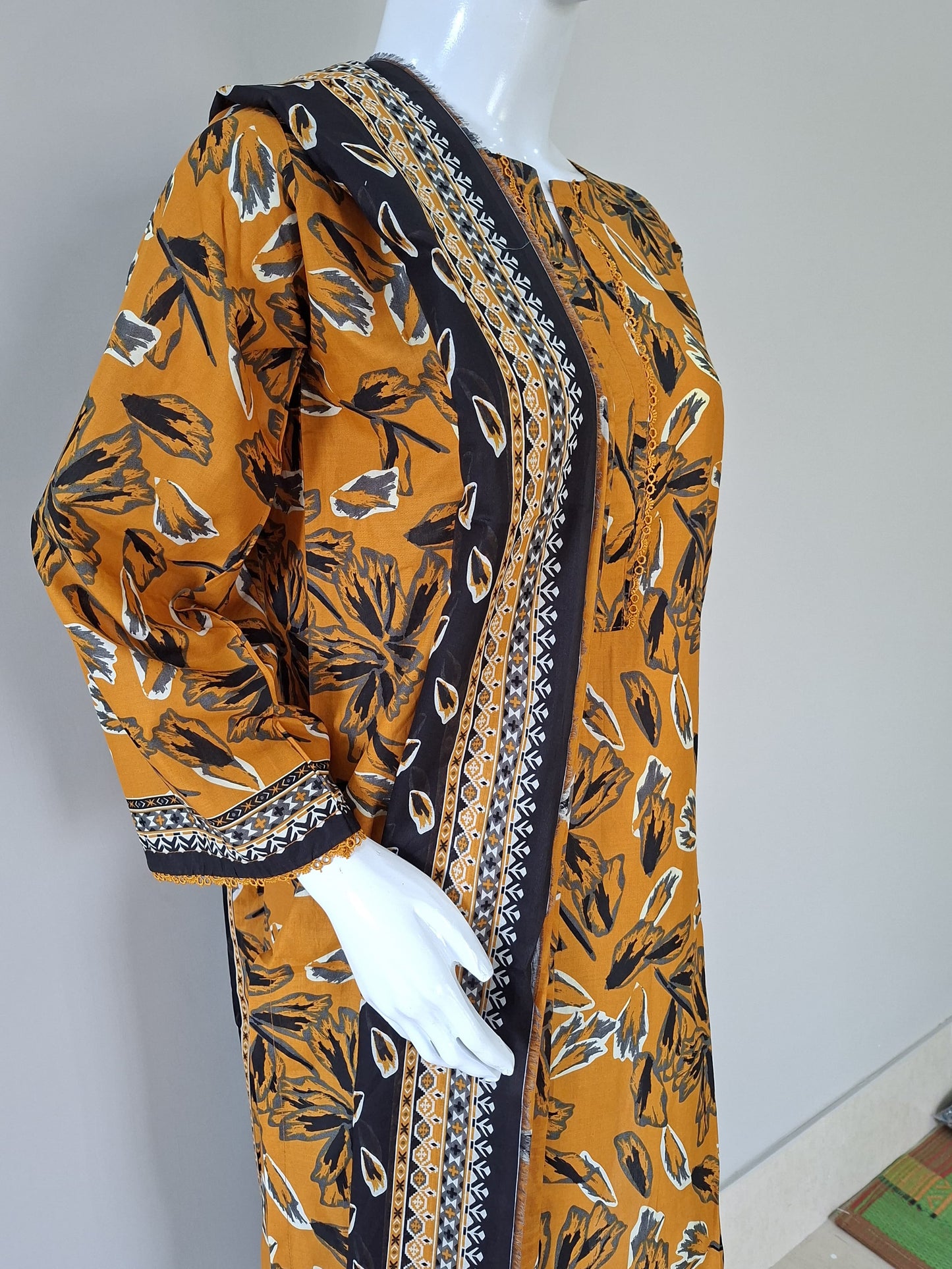 Printed 3PC Lawn Suit