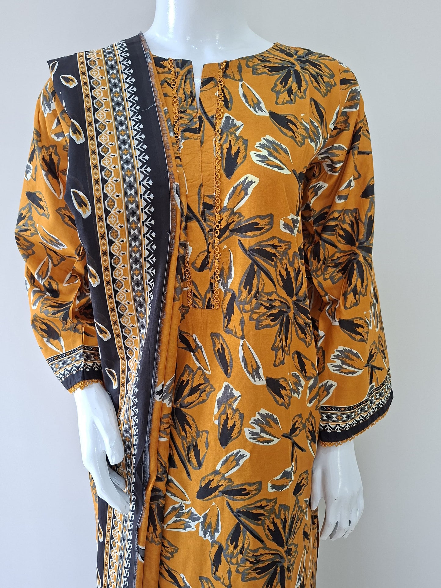 Printed 3PC Lawn Suit