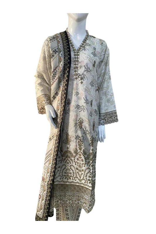 Embroidered Lawn 3PC Suit