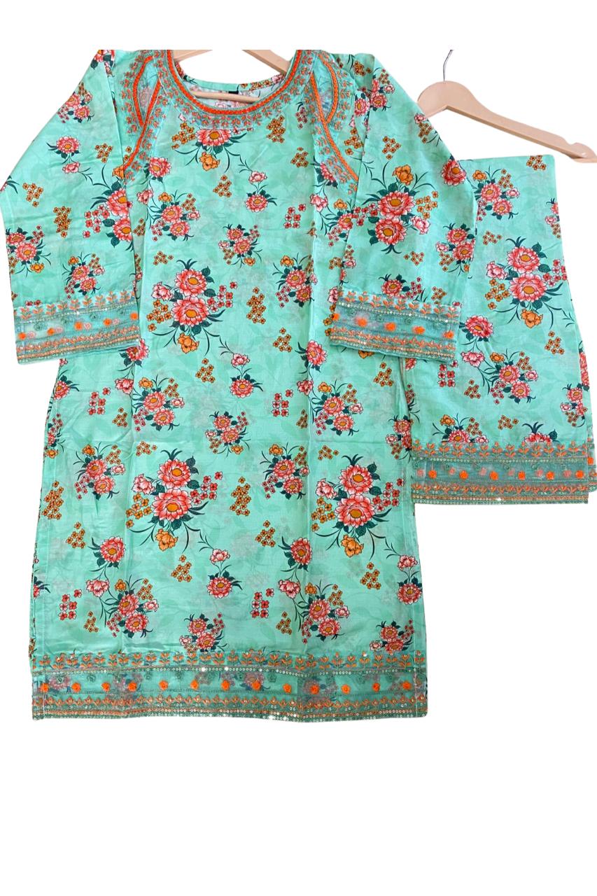 Embroidered Lawn 2PC Suit