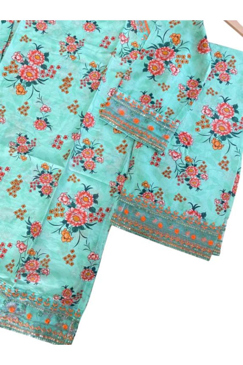 Embroidered Lawn 2PC Suit