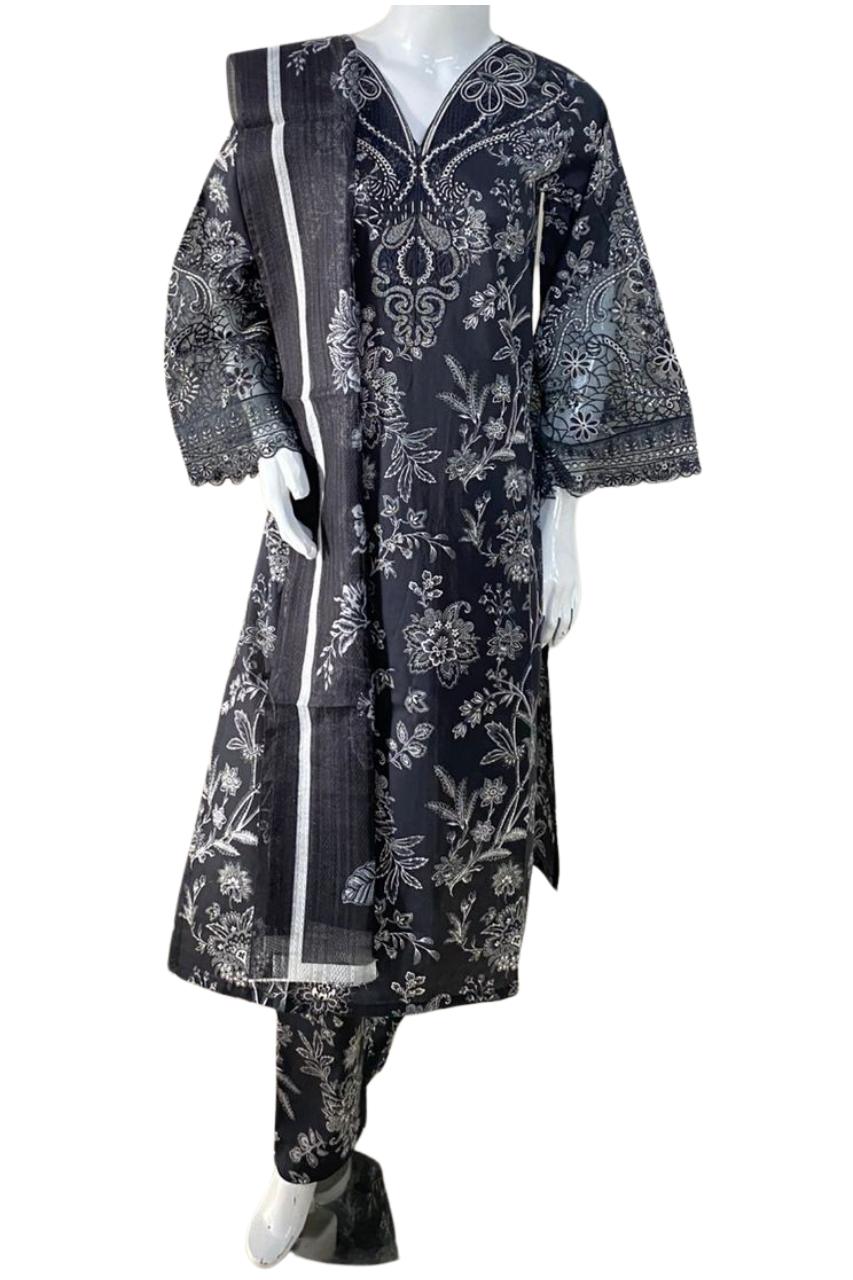 Embroidered Lawn 3PC Suit