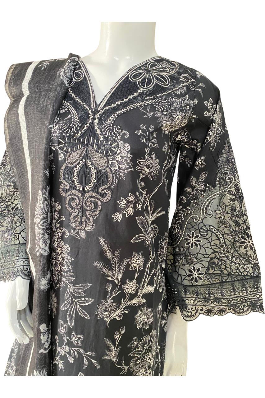 Embroidered Lawn 3PC Suit